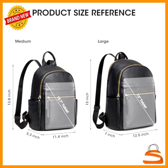Large Genuine Leather Backpack Purse Daypack Laptop Shoulder Bag main image 6